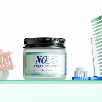 NOBS (No Bad Stuff) Toothpaste Tablets - Nano Hydroxyapatite, Fluoride & Plastic Free, Eco & Travel Friendly - Remineralize with NHA.  2-pack